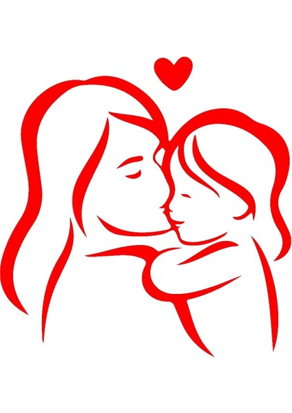 Autosticker^#anne ve Bebek Sticker (Oto-Motor-Laptop-Duvar-Dekor) 30 x 30 cm fiyatları