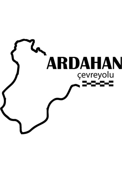 Autosticker^#ardahan Çevreyolu Sticker 12 x 9 cm