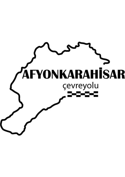 Autosticker^#afyonkarahisar Çevreyolu Sticker 12 x 9 cm