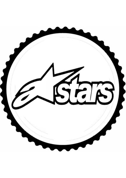 Autosticker^#alpinestars 2.model Tasarım Sticker 10 x 10 cm