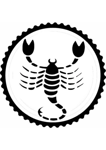 Autosticker^#akrep Burcu Tasarım Sticker 40 x 40 cm