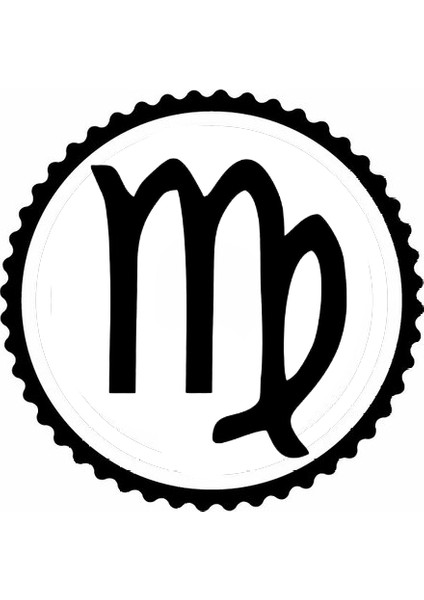 Autosticker^#başak Burcu Sembolü Tasarım Sticker 40 x 40 cm