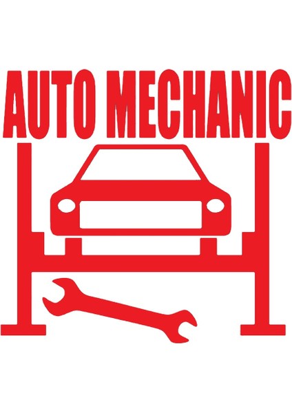 Autosticker^#auto Mechanic Sticker (Oto-Motor-Laptop-Duvar-Dekor) 24 x 24 cm fiyatları