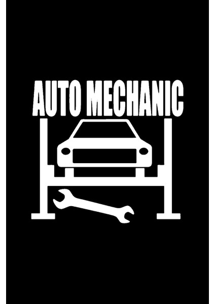 Autosticker^#auto Mechanic Sticker (Oto-Motor-Laptop-Duvar-Dekor) 24 x 24 cm modelleri