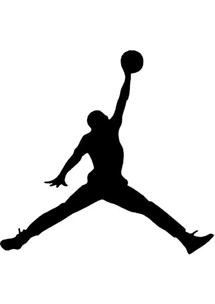 Autosticker^#air Jordan Amblem Sticker (Oto-Motor-Laptop-Duvar-Dekor) 10 x 10 cm