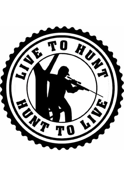 Autosticker^#avcılık Aşktır Tasarım Sticker 20 x 20 cm