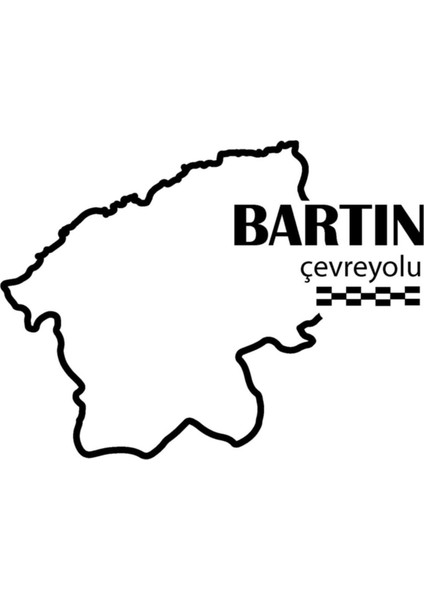 Autosticker^#bartın Çevreyolu Sticker 12 x 9 cm