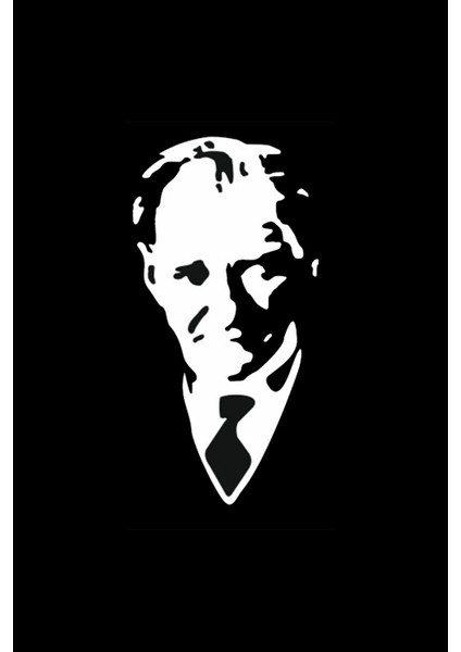 Autosticker^#atatürk Portre Sticker (Oto-Motor-Laptop-Duvar-Dekor) 20 x 40 cm modelleri