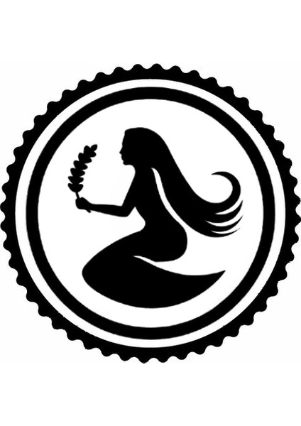 Autosticker^#başak Burcu Tasarım Sticker 40 x 40 cm