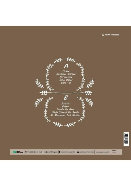 Sezen Aksu Firuze Plak fiyatları