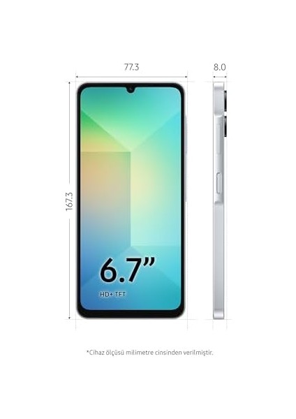 Gfc Life Store - Galaxy A06 Akıllı Cep Telefonu, 4 GB Ram, 128 GB Depolama, Mavi (Samsung Türkiye Garantili) fırsatları