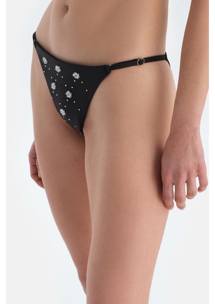 Siyah Spagetti Bikini Alt indirimleri