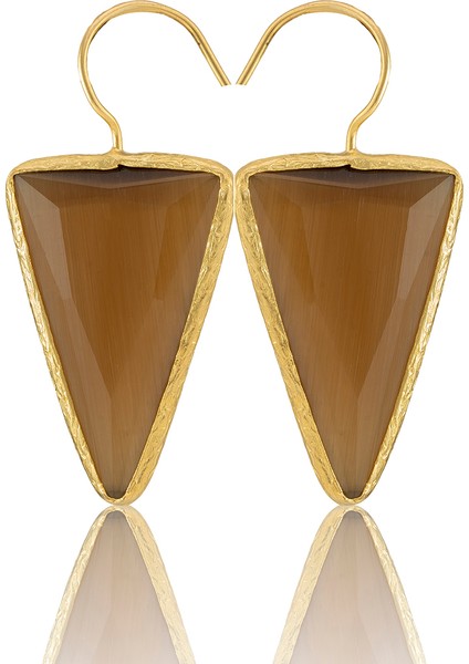 22 Ayar Altın Kaplama Vintage Küpe -El Işçiliği ve Hipoalerjenik Küpe