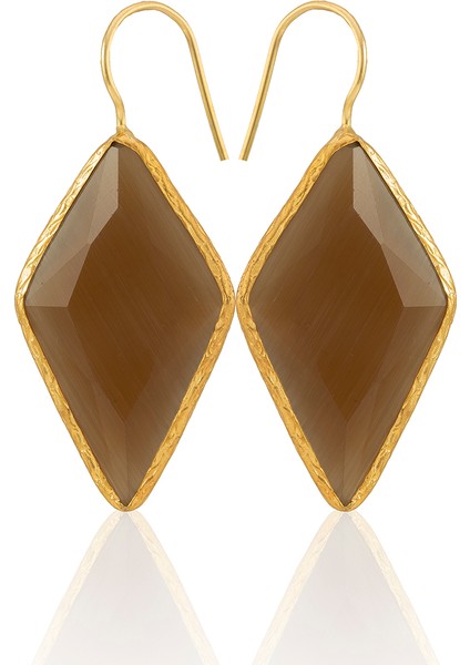 22 Ayar Altın Kaplama Vintage Küpe -El Işçiliği ve Hipoalerjenik Küpe