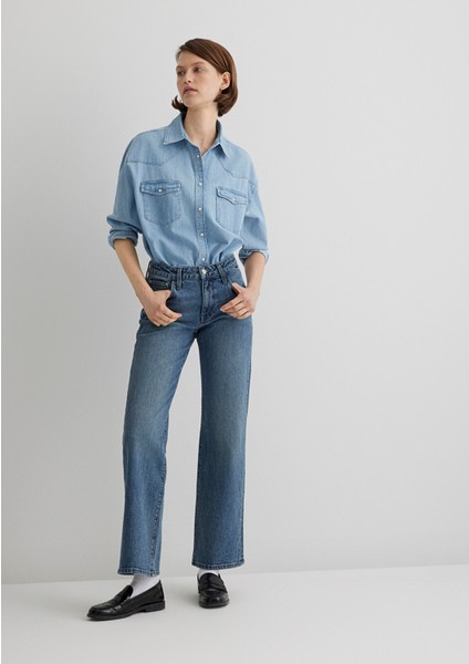 Ibiza Real Blue Puslu Koyu Mavi Jean Pantolon 1010530-89935 fiyatları