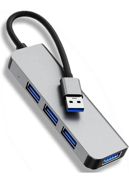 4 Port USB 3.0 5gbps Aluminum USB Çoklayıcı Hub