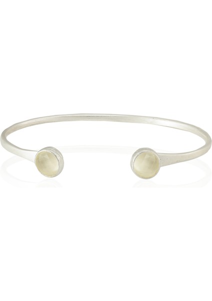 925 Ayar Gümüş Kaplama El Işçiliği Zirkon Taşlı Kadın Charm Bileklik