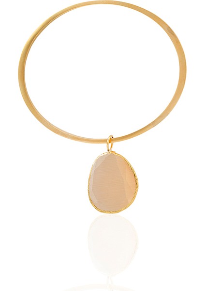 22 Ayar Altın Kaplama Zirkon Taşlı Ayarlanabilir Vintage Bilezik