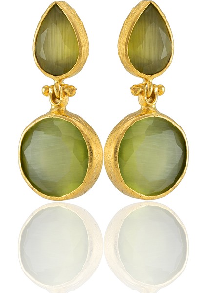 22 Ayar Altın Kaplama Vintage Küpe -El Işçiliği ve Hipoalerjenik Küpe