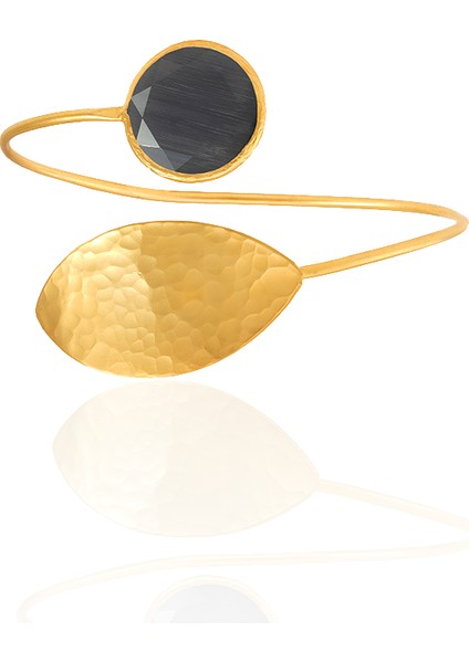 22 Ayar Altın Kaplama Zirkon Taşlı Ayarlanabilir Trend Bilezik