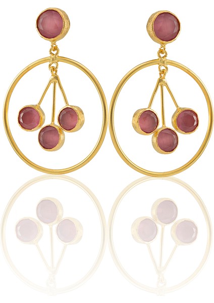 22 Ayar Altın Kaplama Vintage Küpe -El Işçiliği ve Hipoalerjenik Küpe