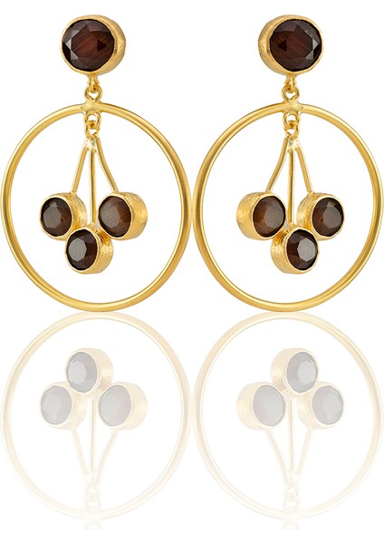 22 Ayar Altın Kaplama Vintage Küpe -El Işçiliği ve Hipoalerjenik Küpe