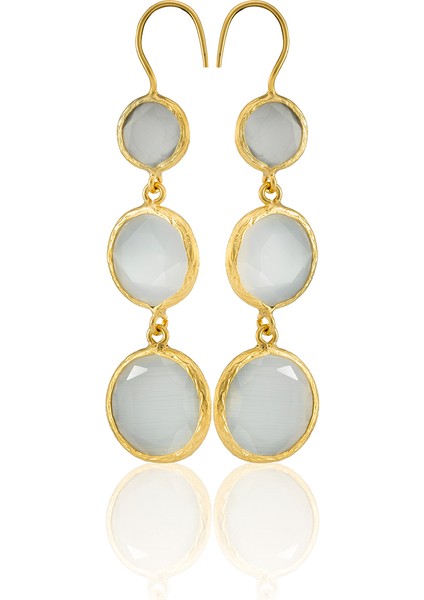 22 Ayar Altın Kaplama Vintage Küpe -El Işçiliği ve Hipoalerjenik Küpe