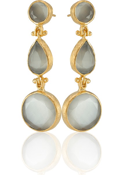 22 Ayar Altın Kaplama Vintage Küpe -El Işçiliği ve Hipoalerjenik Küpe