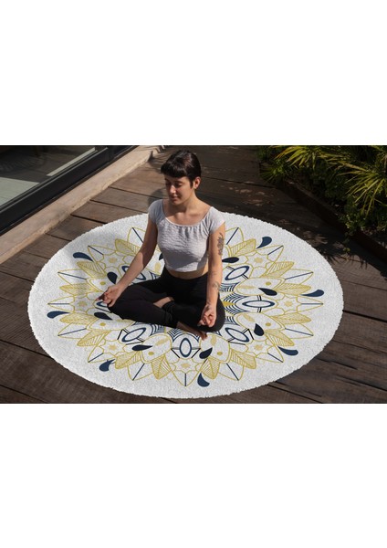 Yoga, Meditasyon,burçlar ve Mandala Temalı, Meditasyon Halısı 66