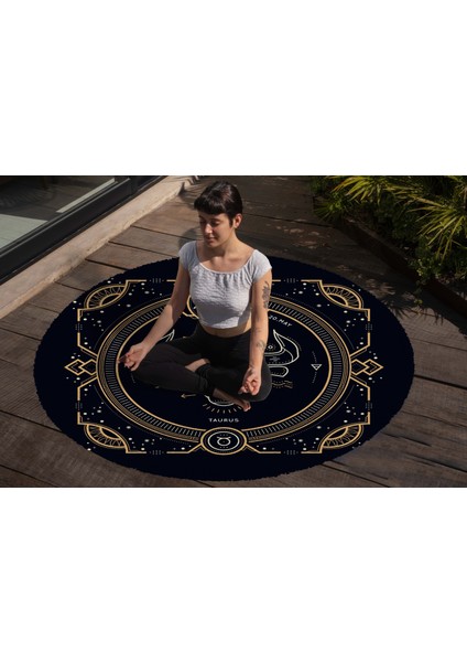 Yoga, Meditasyon,burçlar ve Mandala Temalı, Meditasyon Halısı 55