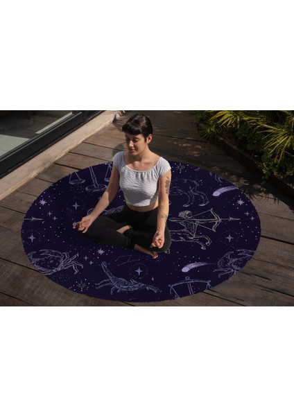 Yoga, Meditasyon,burçlar ve Mandala Temalı, Meditasyon Halısı 86