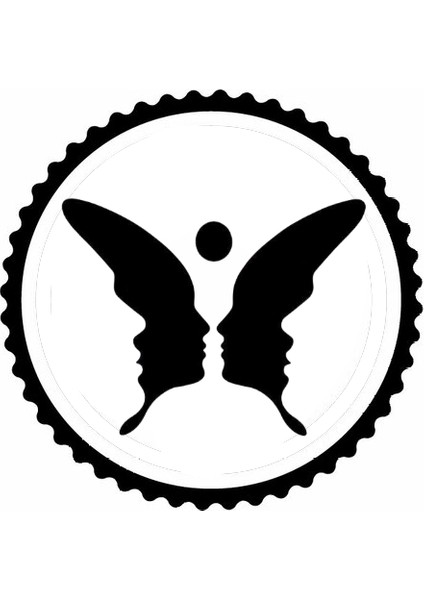 Autosticker^#bakışan Aşıklar Tasarım Sticker 50 x 50 cm