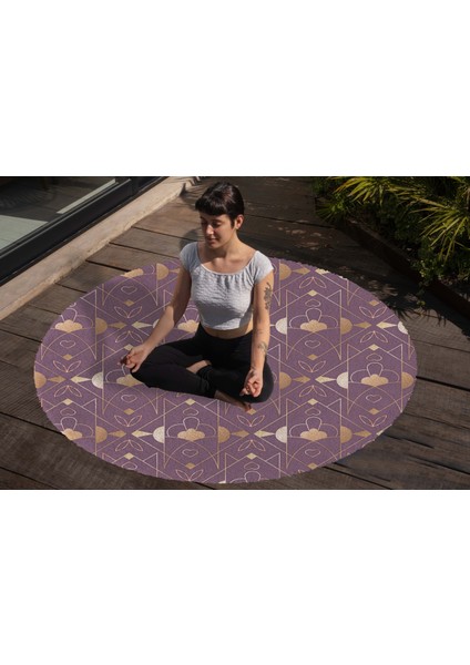 Yoga, Meditasyon,burçlar ve Mandala Temalı, Meditasyon Halısı 102