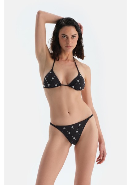 Siyah Üçgen Küçük Bikini Üst fırsatları