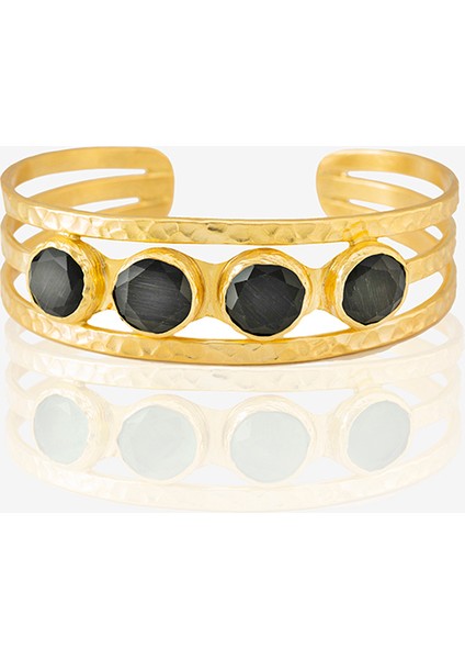 22 Ayar Altın Kaplama El Işçiliği Zirkon Taşlı Kadın Kaburga Bilezik fiyatları