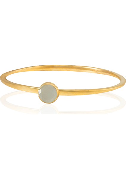 Zirkon Taşlı Ayarlanabilir 22 Ayar Altın Kaplama Bilezik