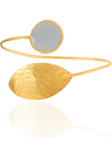 22 Ayar Altın Kaplama Zirkon Taşlı Ayarlanabilir Trend Bilezik