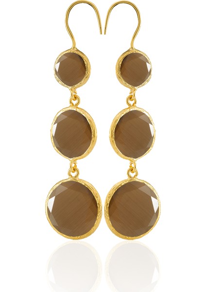 22 Ayar Altın Kaplama Vintage Küpe -El Işçiliği ve Hipoalerjenik Küpe