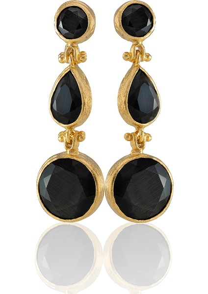 22 Ayar Altın Kaplama Vintage Küpe -El Işçiliği ve Hipoalerjenik Küpe