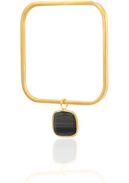 22 Ayar Altın Kaplama Zirkon Taşlı Ayarlanabilir Vintage Bilezik