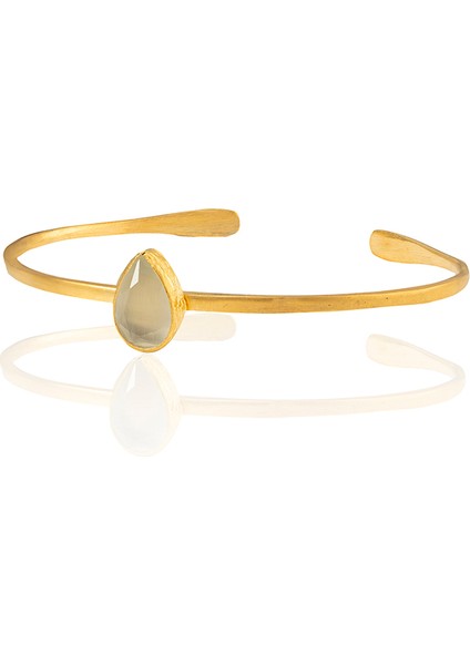 Zirkon Taşlı Ayarlanabilir 22 Ayar Altın Kaplama Bilezik