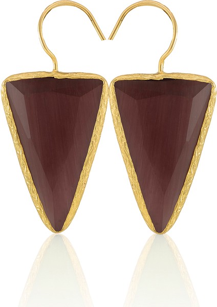 22 Ayar Altın Kaplama Vintage Küpe -El Işçiliği ve Hipoalerjenik Küpe