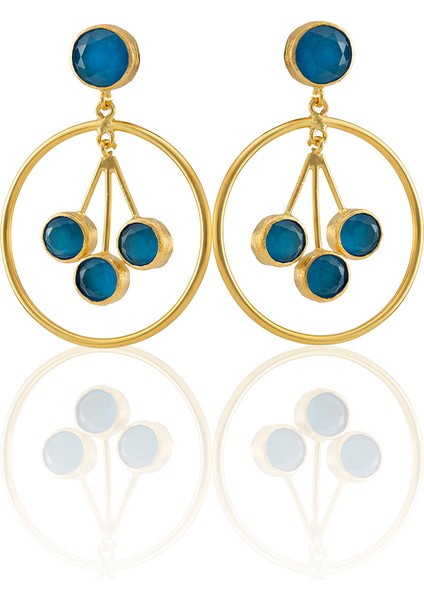 22 Ayar Altın Kaplama Vintage Küpe -El Işçiliği ve Hipoalerjenik Küpe