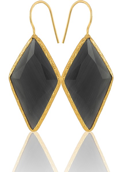 22 Ayar Altın Kaplama Vintage Küpe -El Işçiliği ve Hipoalerjenik Küpe