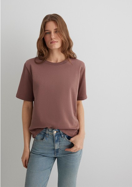 Kahverengi Basic Tişört 1613110-70387 fiyatları