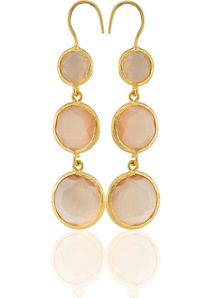 22 Ayar Altın Kaplama Vintage Küpe -El Işçiliği ve Hipoalerjenik Küpe