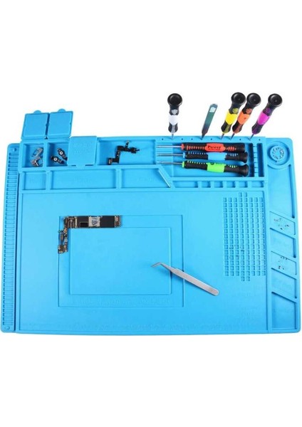 S160 Büyük Telefon Tamir Pedi Isıya Dayanıklı Silikon Mıknatıslı Anti Statik Kokusuz 45X30 cm indirimleri