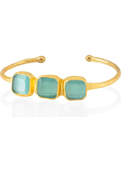 22 Ayar Altın Kaplama Zirkon Taşlı Ayarlanabilir Trend Bilezik fırsatları