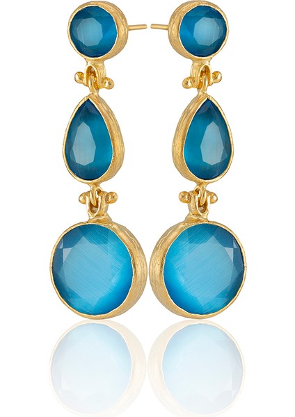 22 Ayar Altın Kaplama Vintage Küpe -El Işçiliği ve Hipoalerjenik Küpe