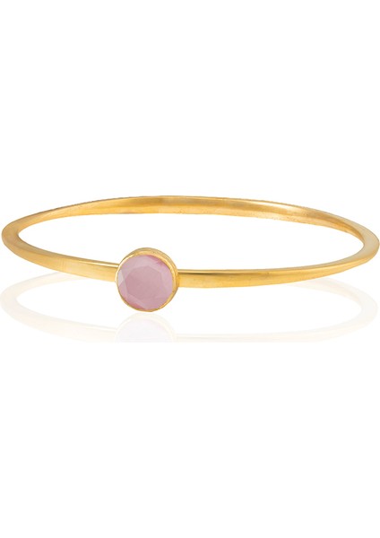 Zirkon Taşlı Ayarlanabilir 22 Ayar Altın Kaplama Bilezik